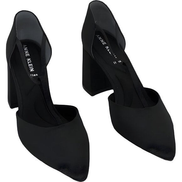 Anne Klein Women's Barclay Black Fabric Heels - Size 7 M - Picture 1 of 6
